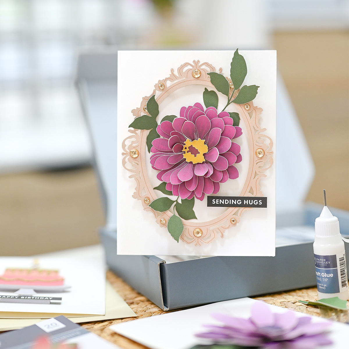 Altenew Floral Elegance Greeting Card Kit alt11273 sending hugs