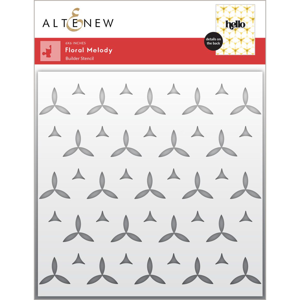 Altenew Floral Melody Builder Stencil alt10589