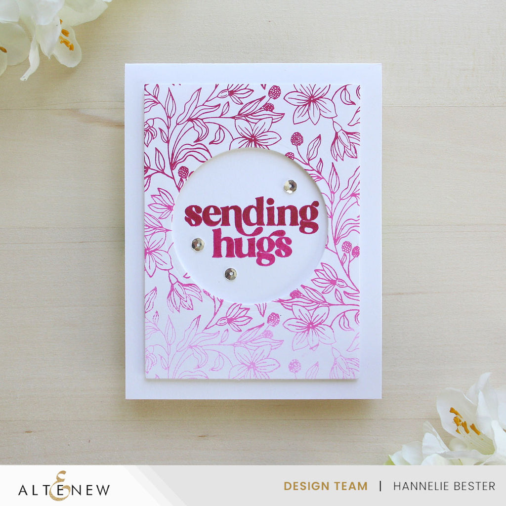 Altenew Floral Serenade Press Plate alt10790 flowers