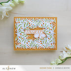 Altenew Flowering Hedge Press Plate and Die Set congratulations