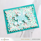 Altenew Flowering Hedge Press Plate and Die Set hello
