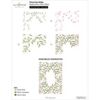 Altenew Flowering Hedge Press Plate and Die Set layering guide