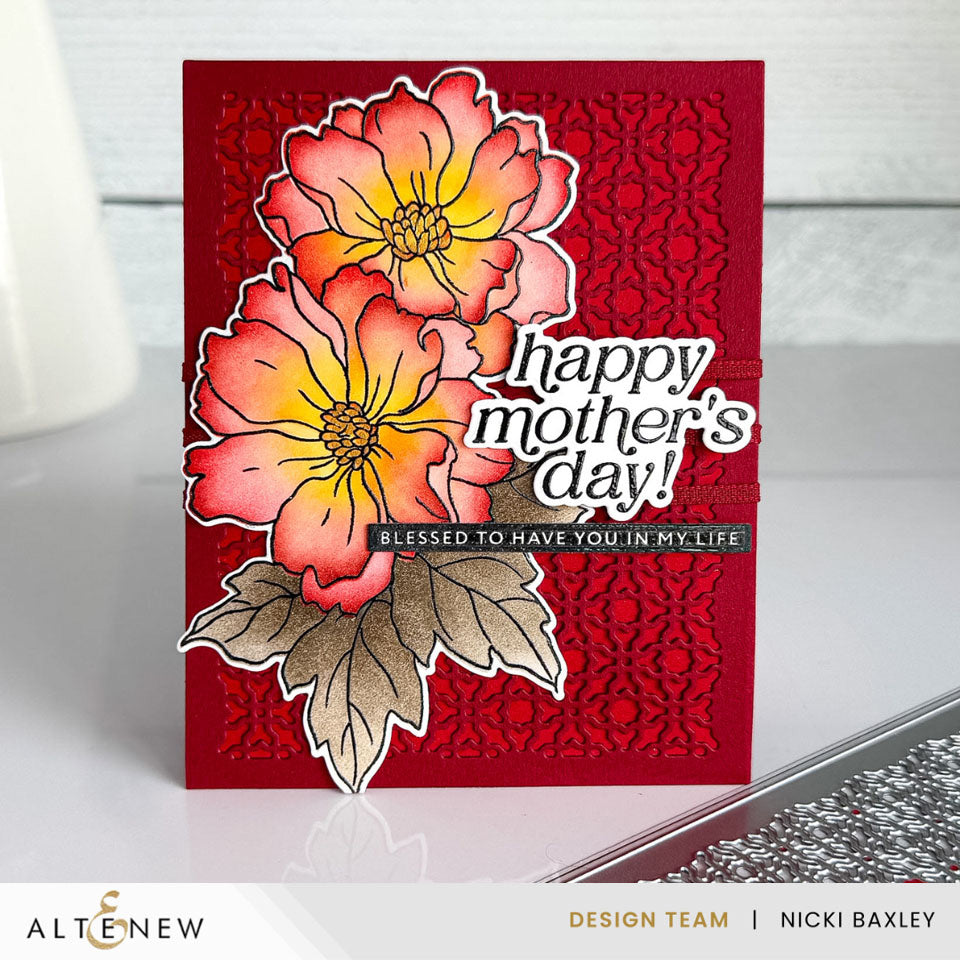 Altenew Flowers and Flourishes Dies alt11282 happy mother's day
