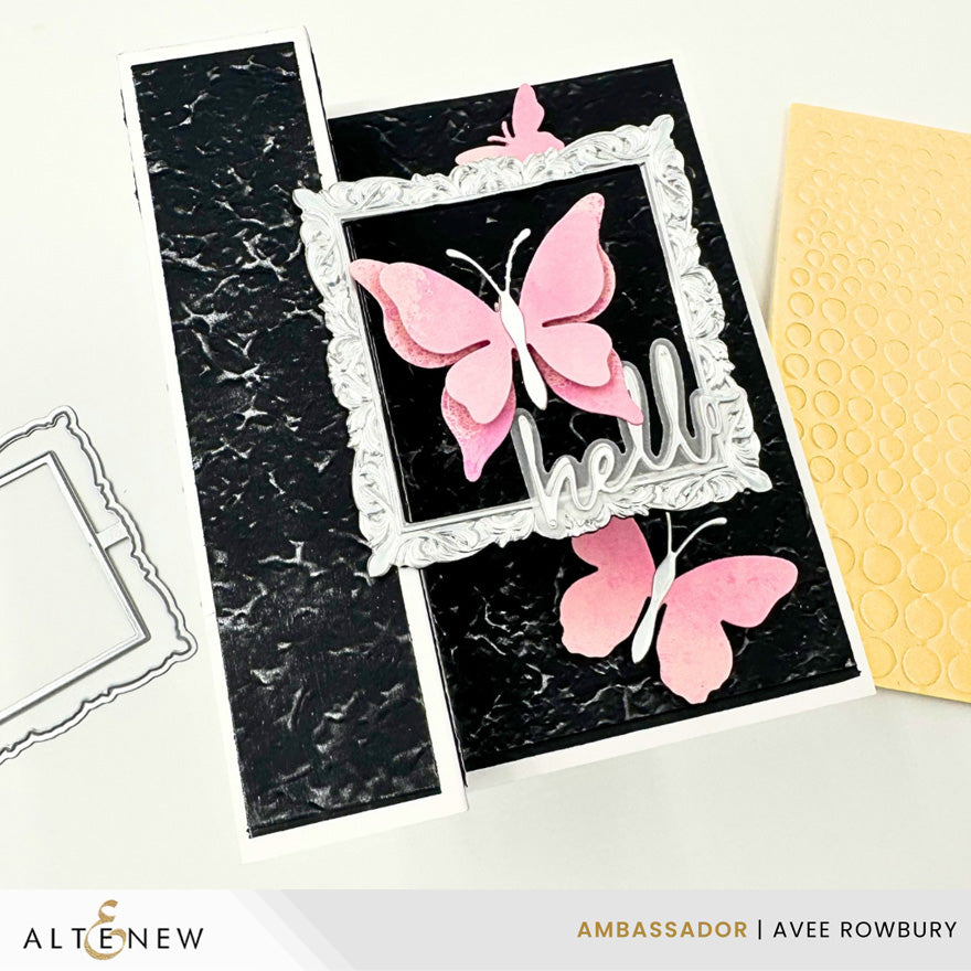 Altenew Foam Adhesive 1/16 Dots alt11445 pink butterflies card