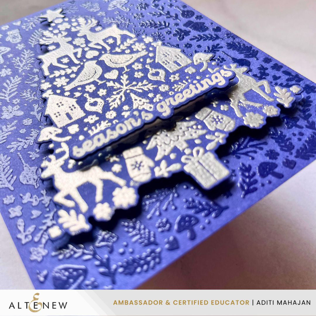 Altenew Foam Adhesive Strips 1/8 x 7.0 x 1/8 inch Pack alt11458 season's greetings card