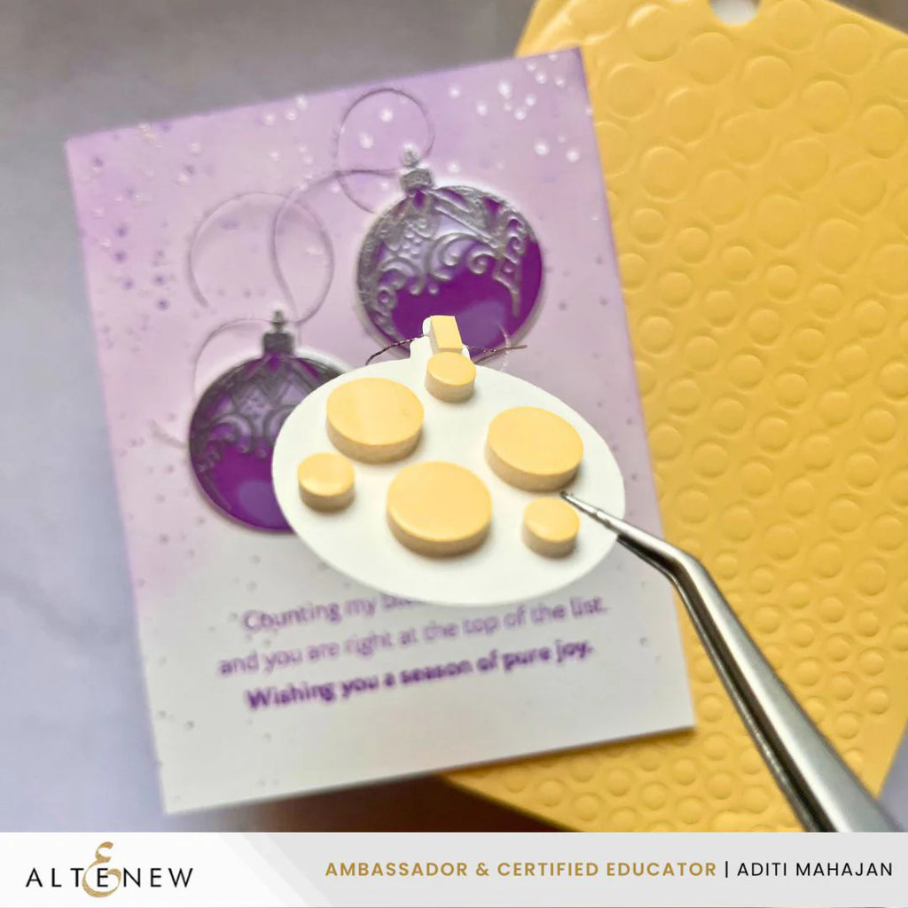 Altenew Foam Adhesives 1/16 and 1/8 Dots Set product on back of paper
