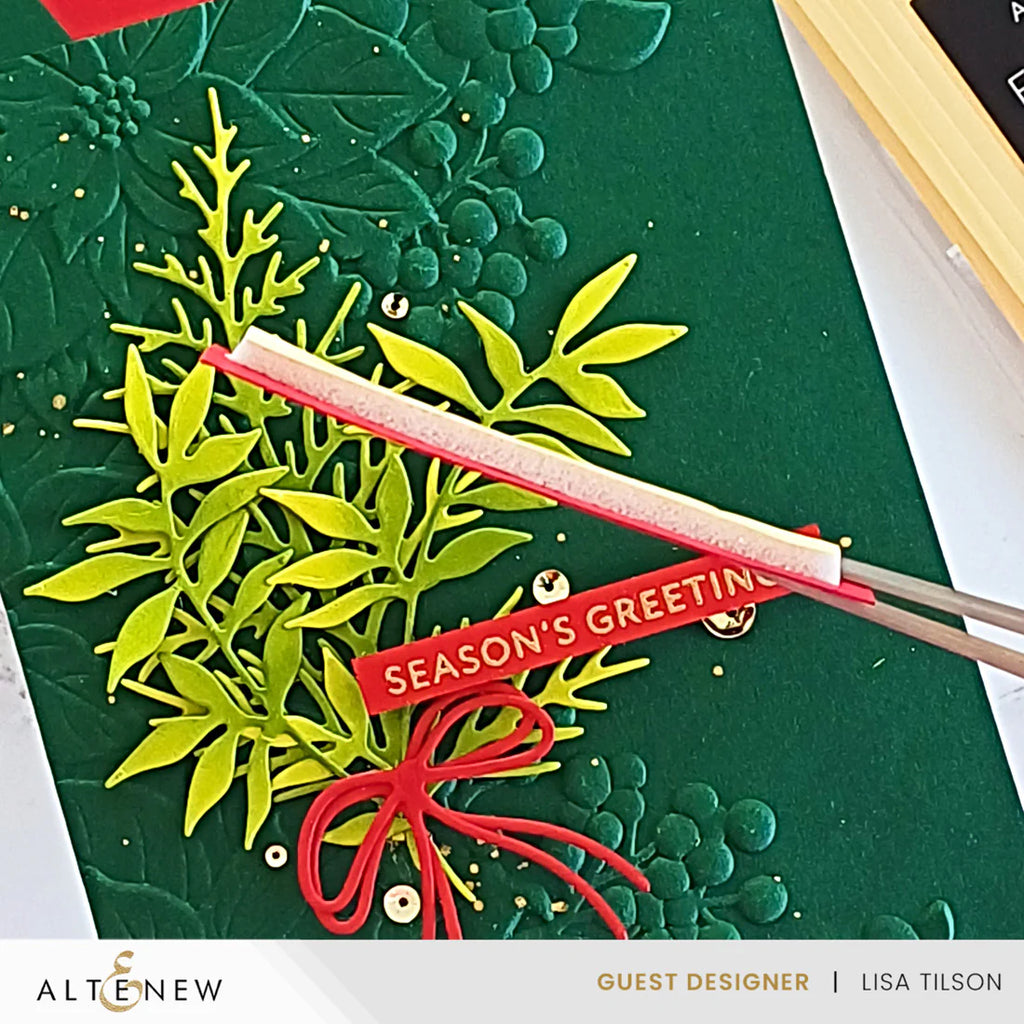 Altenew Foam Strip Duo Set season's greetings card