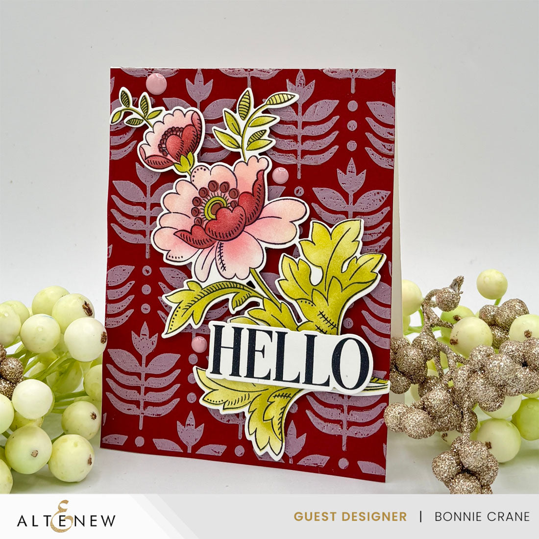 Altenew Foil Relief Paste alt10668 hello