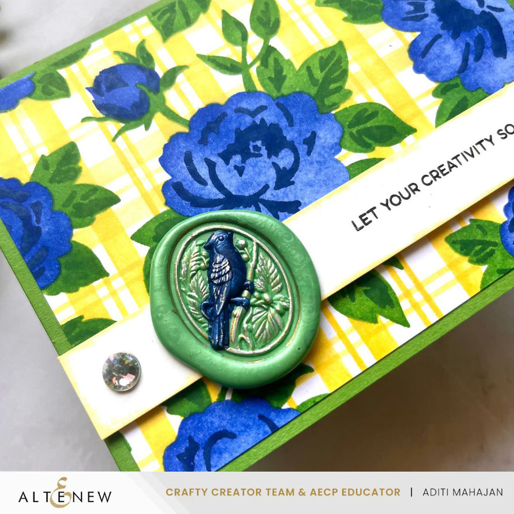 Altenew Fresh Green Wax Beads alt10531 flowers