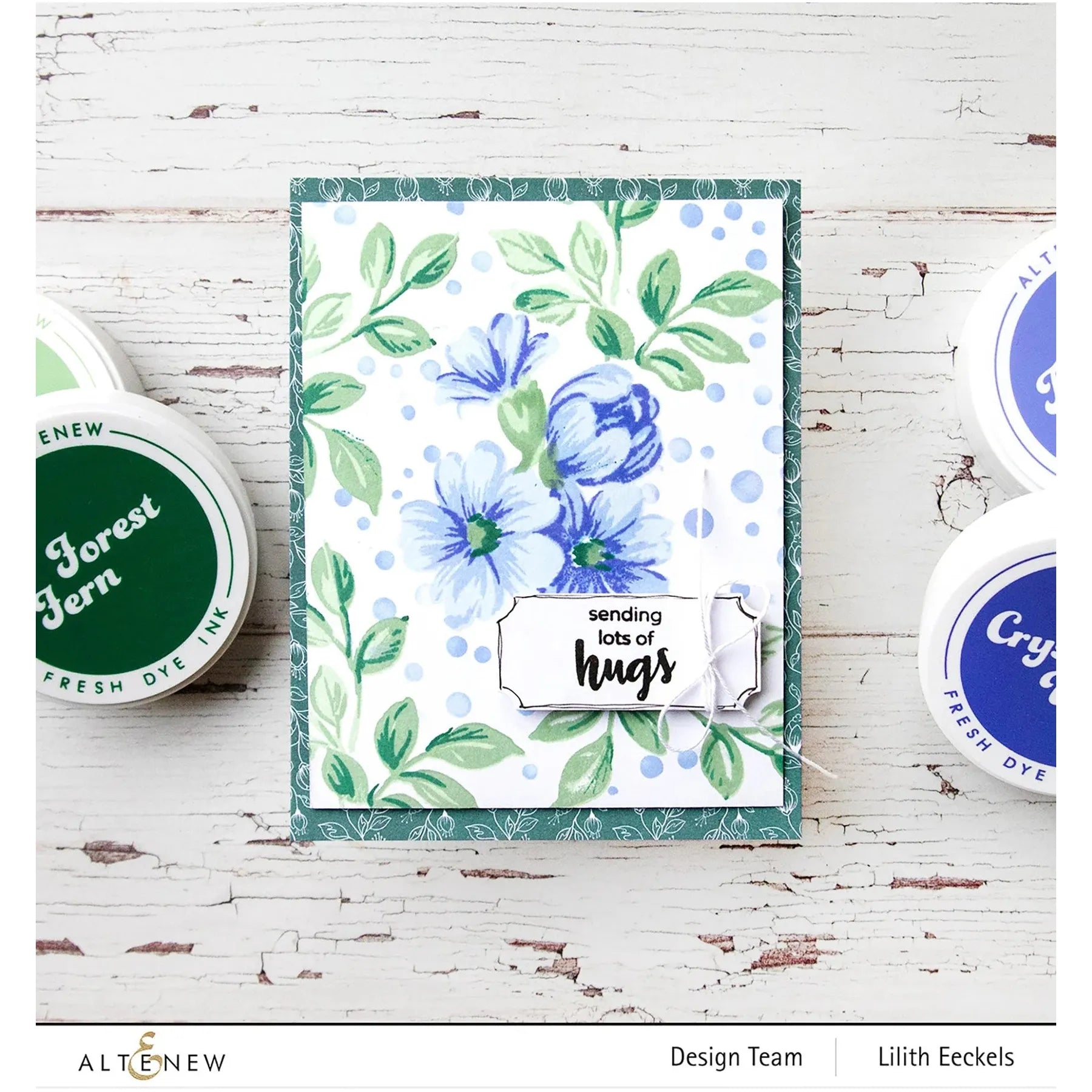 Altenew Frosted Foliage Fresh Dye Ink Mini Cubes Set alt6934 hugs