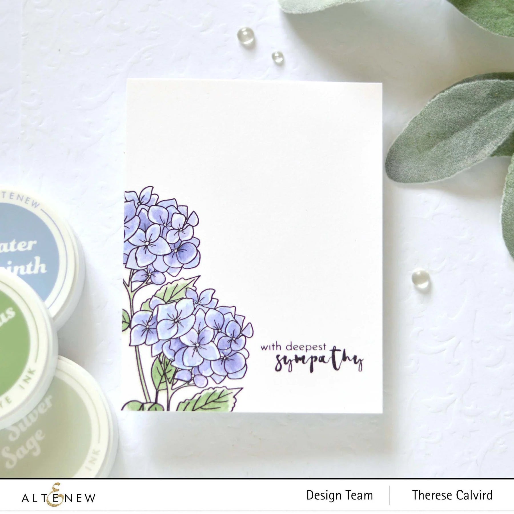 Altenew Frosted Foliage Fresh Dye Ink Mini Cubes Set alt6934 sympathy