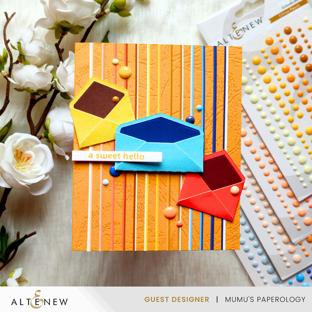 Altenew Fun Little Envelopes Dies alt10697 hello