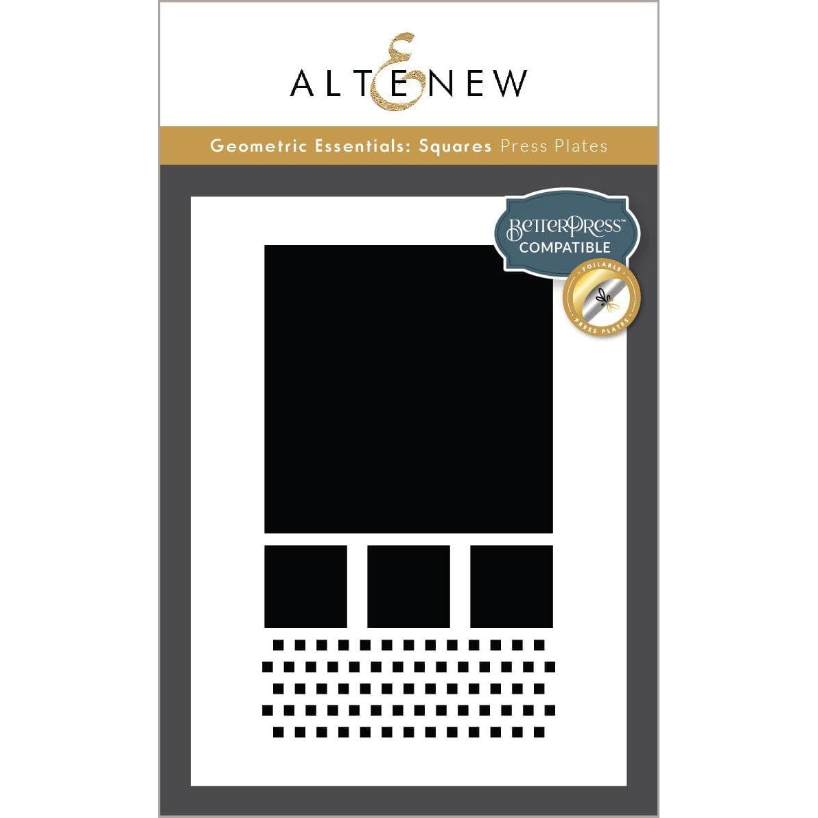 Altenew Geometric Essentials Squares Press Plates alt10472