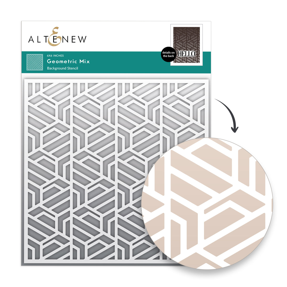 Altenew Geometric Mix Stencil alt11398