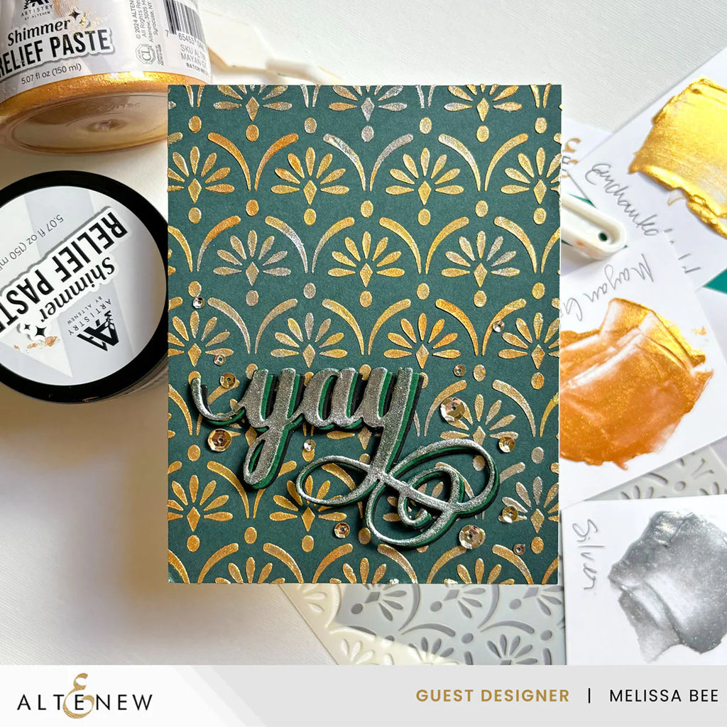 Altenew Gilded Elegance Shimmer Relief Paste Set yay