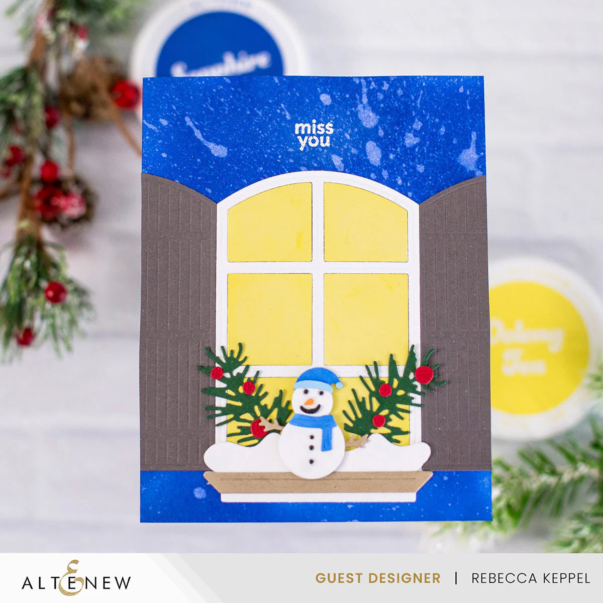 Altenew Glacier Caves Fresh Dye Ink Pad Set alt8565bn snowman