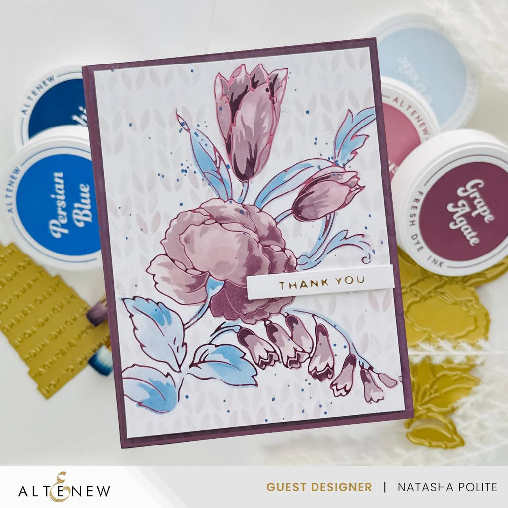 Altenew Glacier Caves Fresh Dye Ink Pad Set alt8565bn thank you