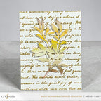 Altenew Gold Glitter Relief Paste alt10678 leaves