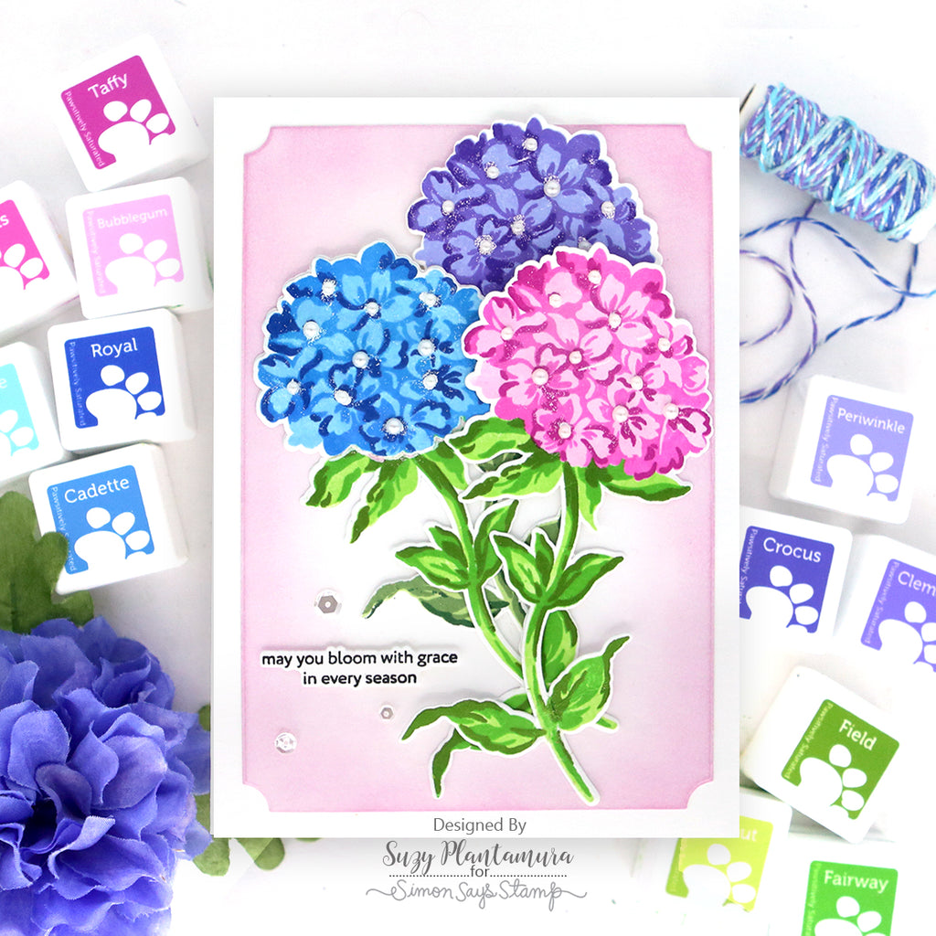 Altenew Graceful Blooms STAMPtember Exclusive Stamps 2481ssc Floral Bloom with Grace Card | color-code:ALT07
