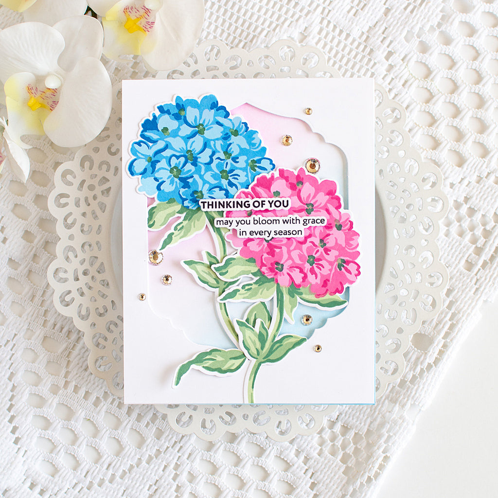 Altenew Graceful Blooms STAMPtember Exclusive Stamps 2481ssc Floral Thinking of You Card | color-code:ALT02