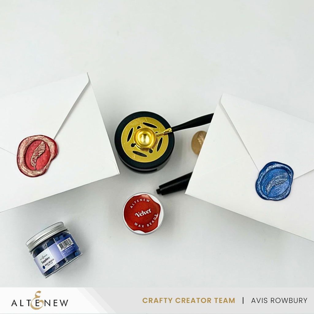 Altenew Graceful Feather Wax Seal Stamp alt11160 seals