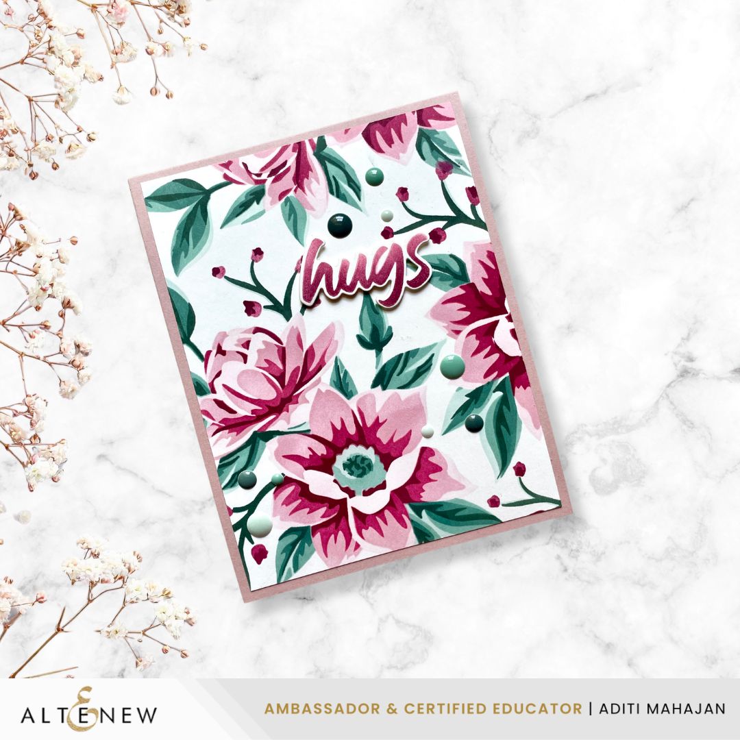 Altenew Green Onyx Fresh Dye Ink Pad alt8724 flowers