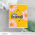 Altenew Handmade Happiness 3D Embossing Folder alt11380 hello friend