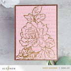 Altenew Handmade Happiness 3D Embossing Folder alt11380 pink rose
