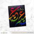 Altenew Happy Eid Arabic Calligraphy Embossing Folder and Stencil Set rainbow