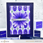 Altenew Heirloom Filigree Stencils alt11527 thinking of you card
