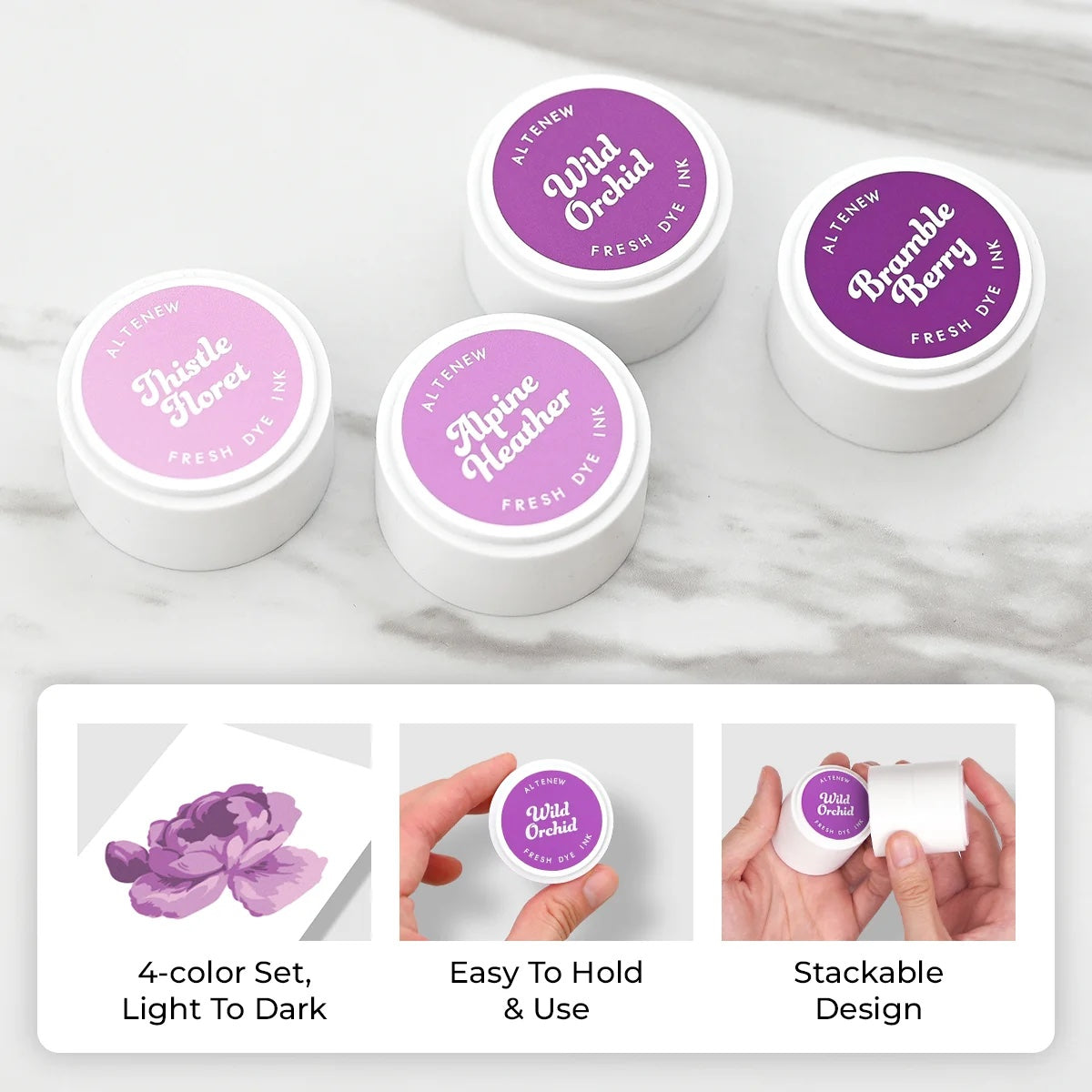Altenew Highland Flora Fresh Dye Ink Mini Pod Set alt11473