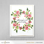 Altenew Holiday Adornments Clear Stamps alt11522 warm wishes card