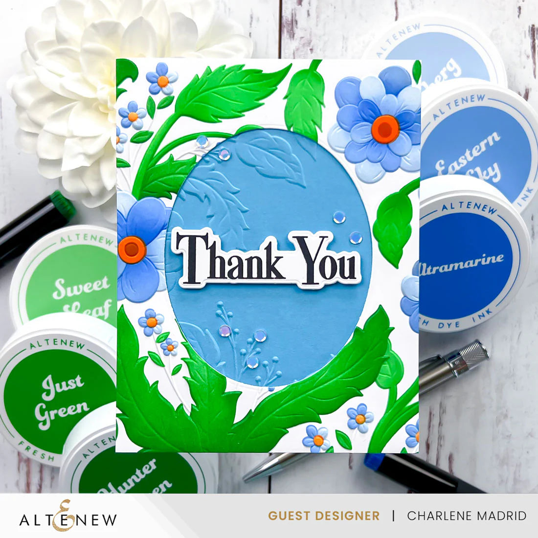 Altenew Iceberg Fresh Dye Ink Pad alt8508 thanks