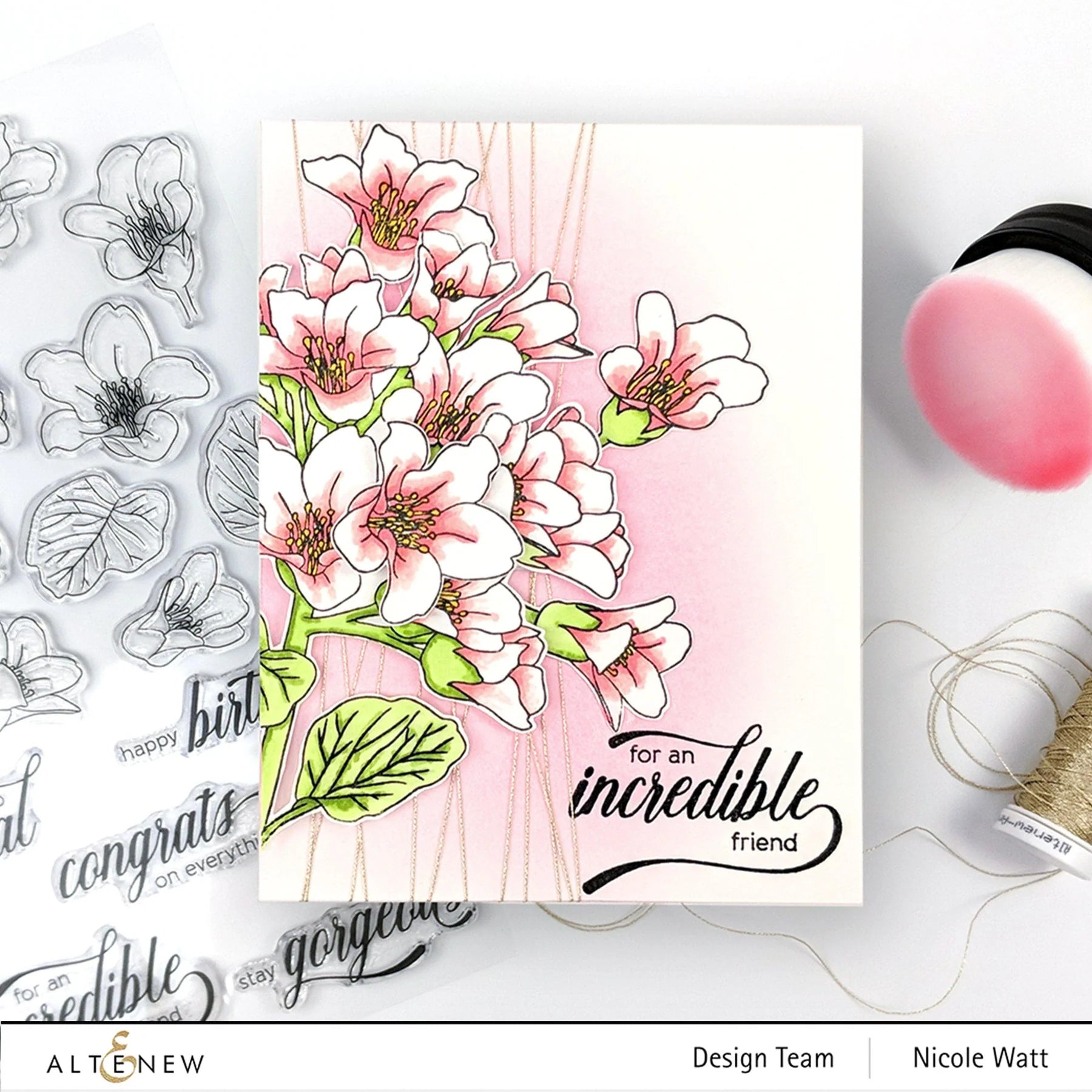 Altenew Ink Blending Tool alt3830 flowers