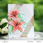 Altenew Inky Lily Simple Stencils alt6314* gold