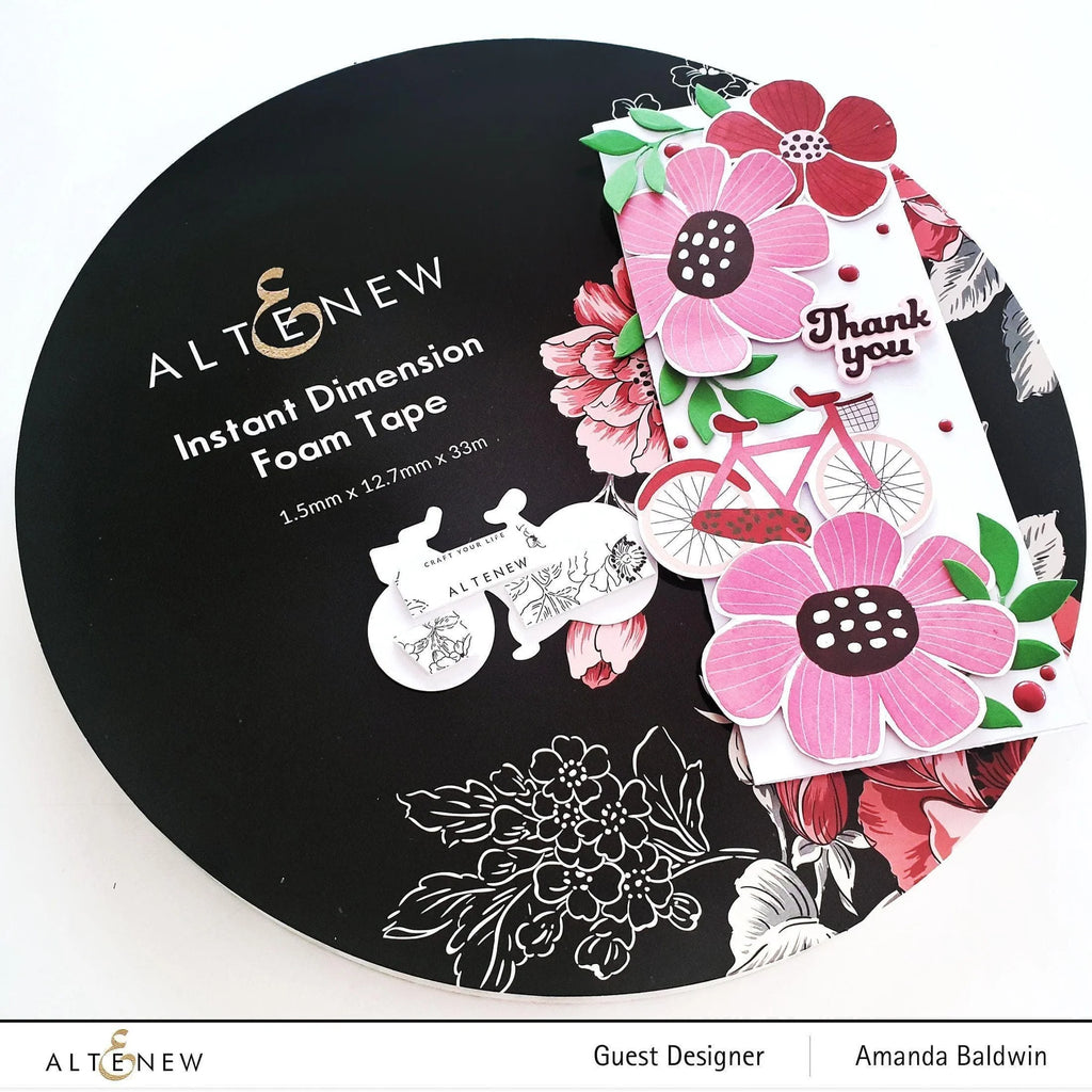 Altenew Instant Dimension Foam Tape alt4346 bicycle