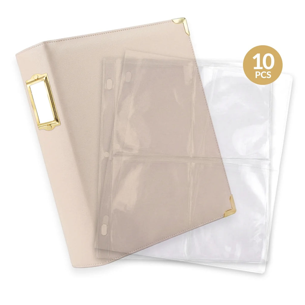 Altenew Ivory 9 x 12 Three-Ring Album and A2 Card Dual-Sided Pocket Page Set