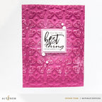 Altenew Jazzberry Fresh Dye Ink Pad alt8749 embossed