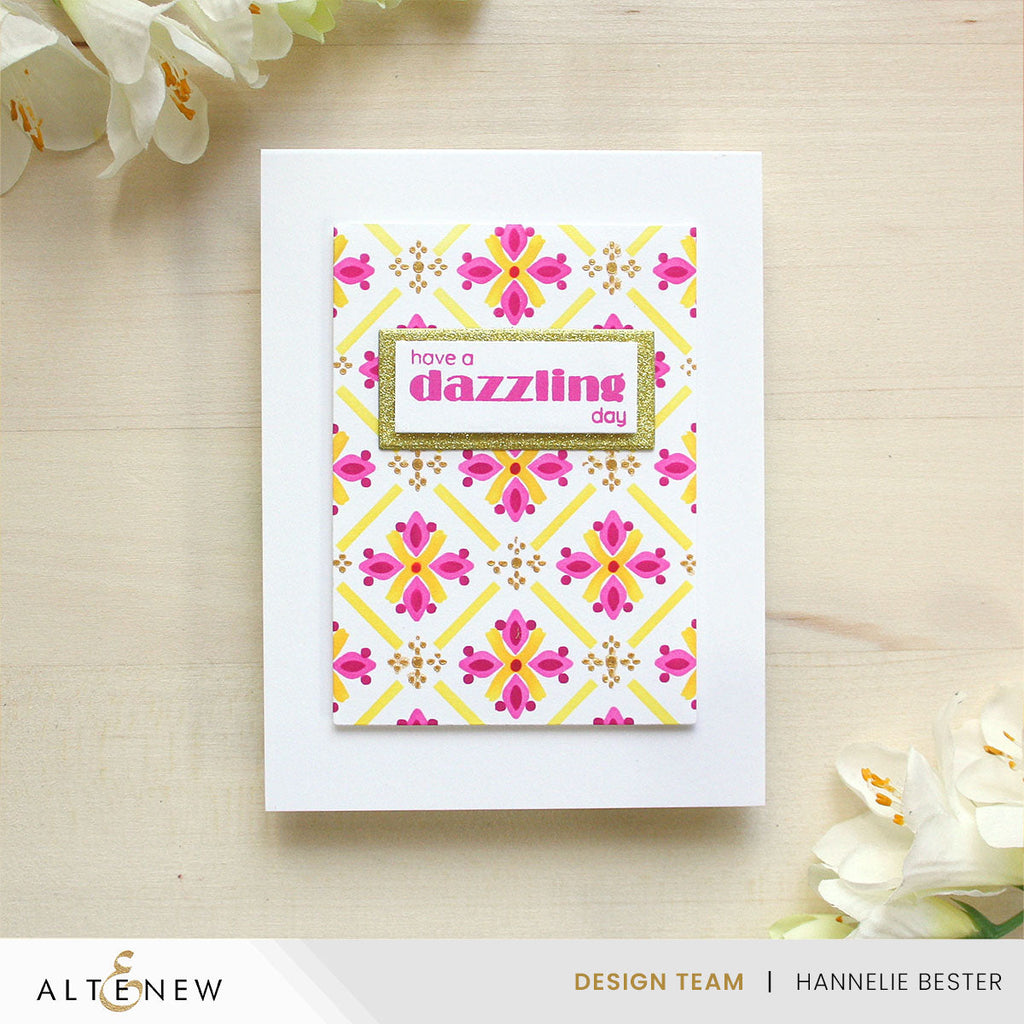 Altenew Jazzberry Fresh Dye Ink Pad alt8749 patterns