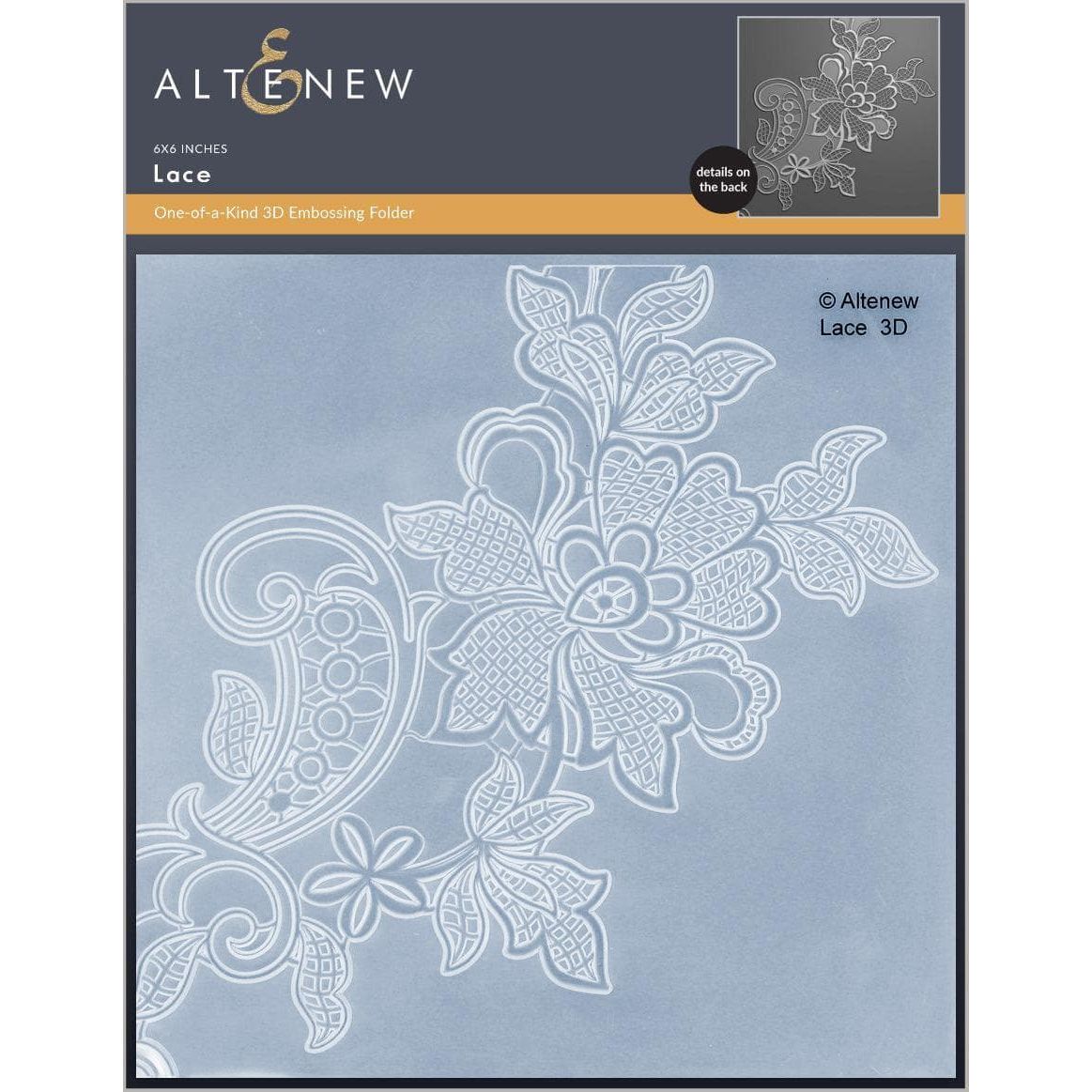 Altenew Lace 3D Embossing Folder alt10806