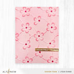 Altenew Lace Topped Petals 3D Embossing Folder alt11396 heartfelt thanks