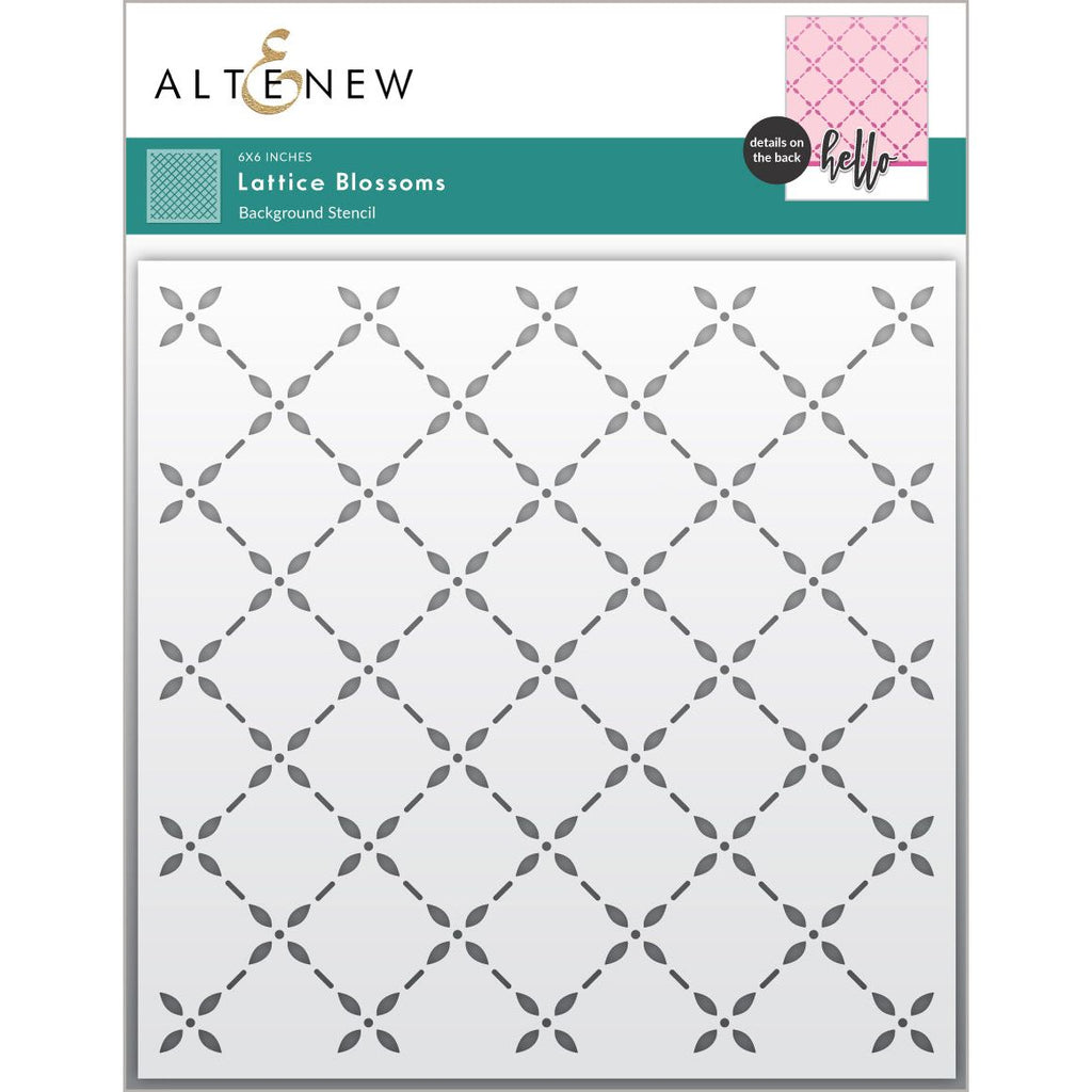 Altenew Lattice Blossoms Stencil alt10795