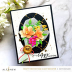Altenew Lattice Blossoms Stencil alt10795 happy birthday
