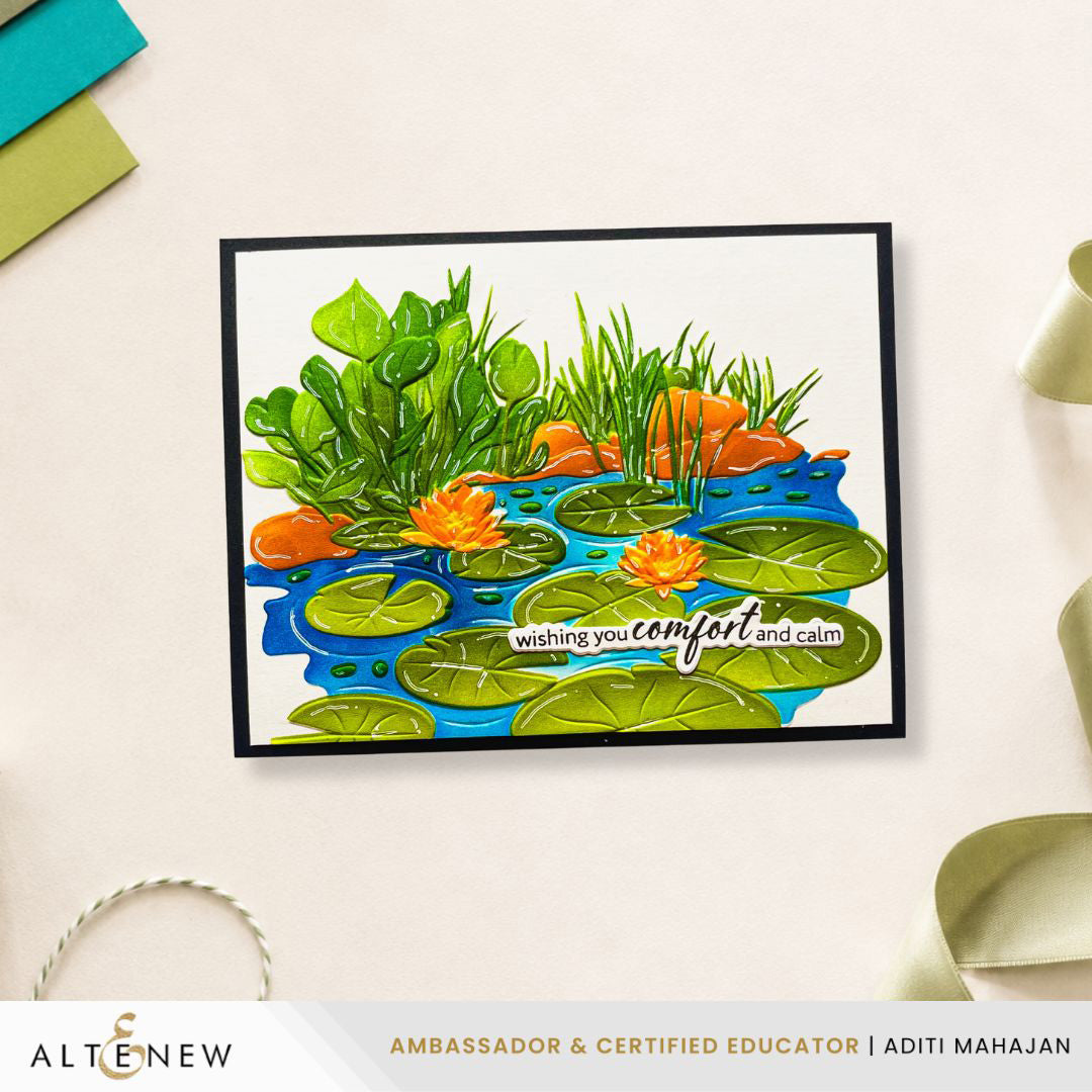 Altenew Lilypad Dreams Embossing Folder and Stencil Set* – Simon