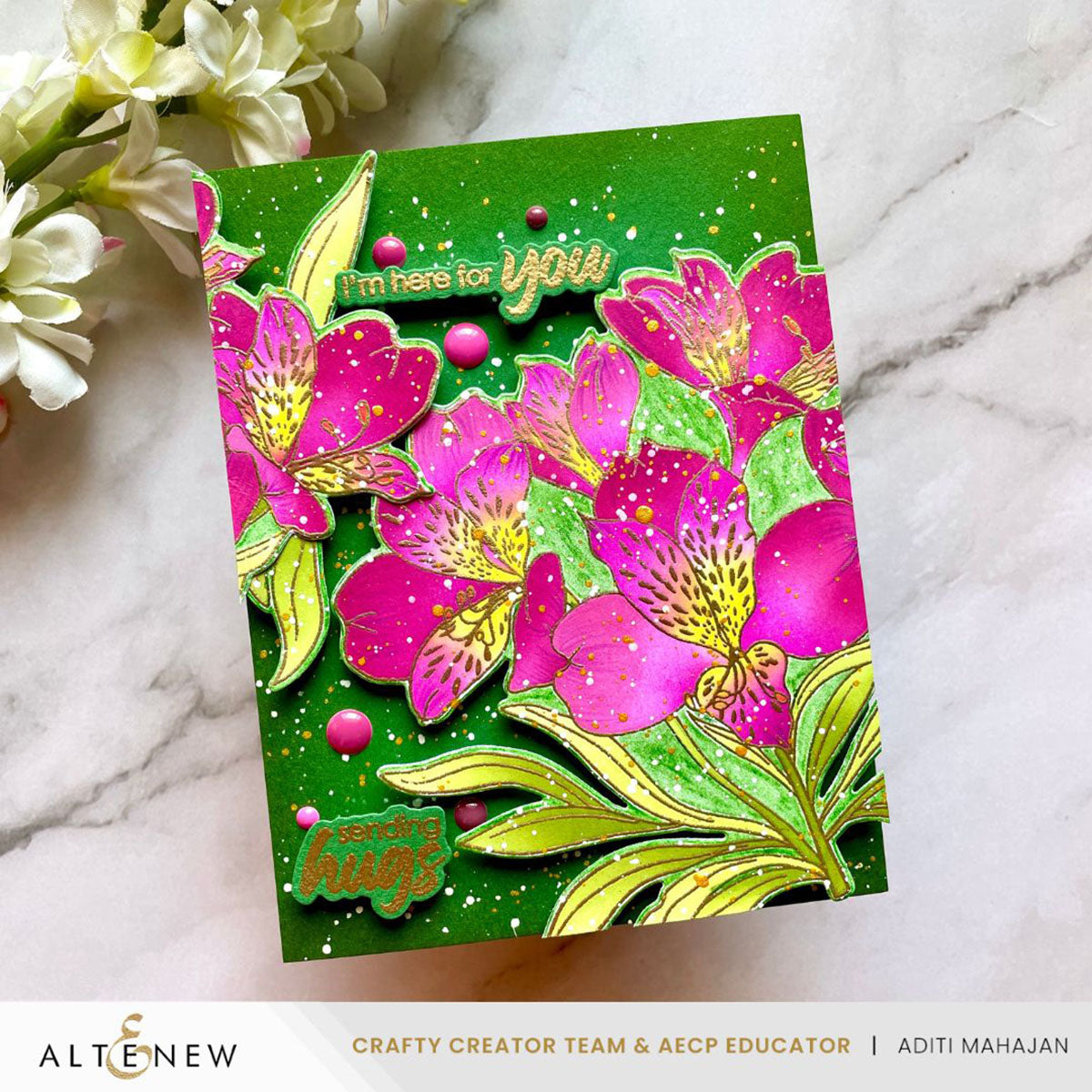 Altenew Lime Fresh Dye Ink Pad alt8756 flowers