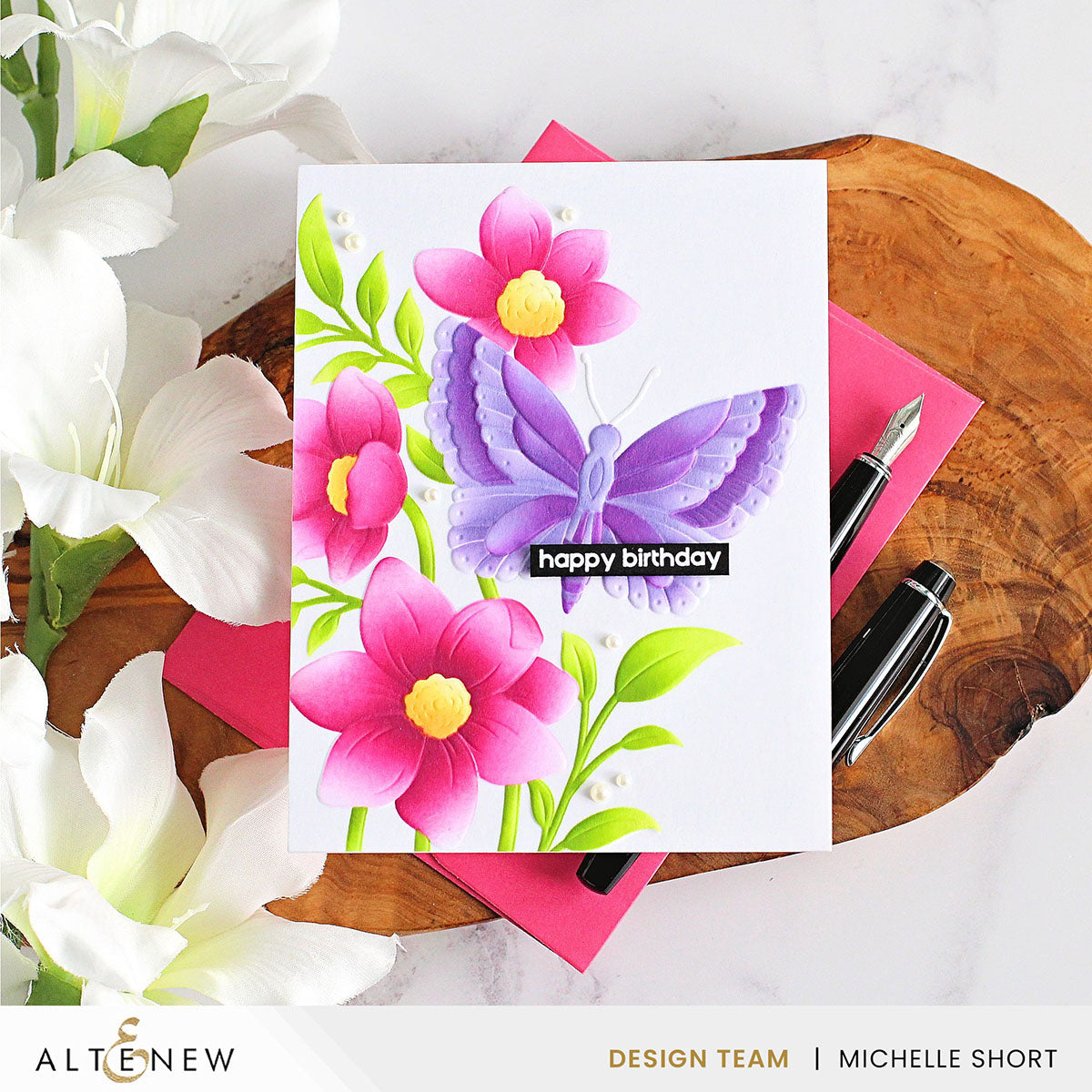 Altenew Limeade Fresh Dye Ink Pad alt8755 butterfly