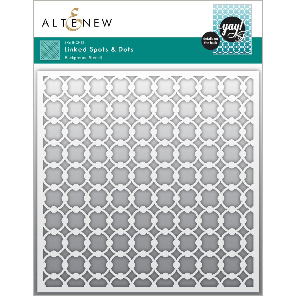 Altenew Linked Spots and Dots Background Stencil alt10591