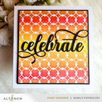 Altenew Linked Spots and Dots Background Stencil alt10591 celebrate