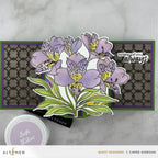 Altenew Linked Spots and Dots Background Stencil alt10591 flowers