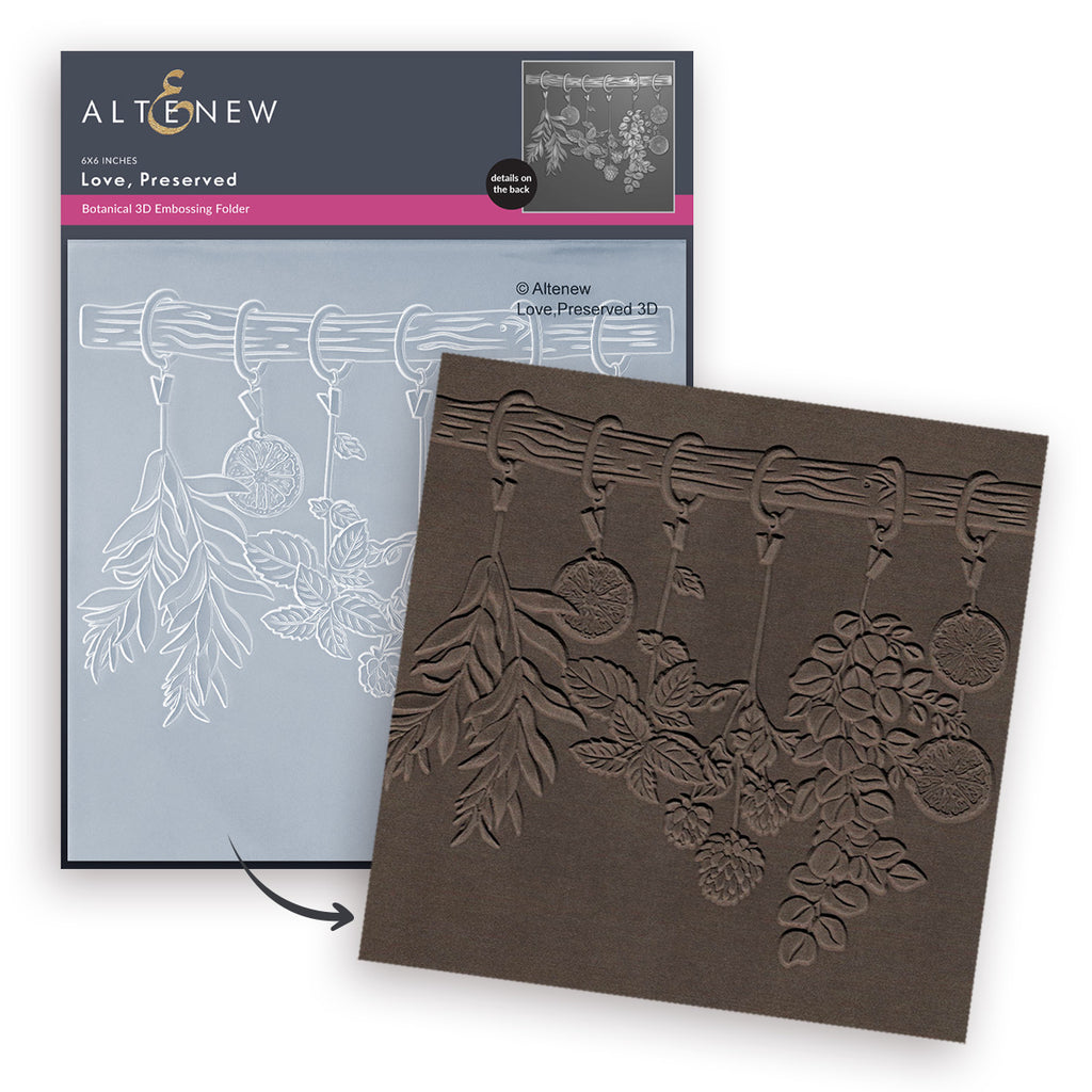 Altenew Love Preserved 3D Embossing Folder alt11218